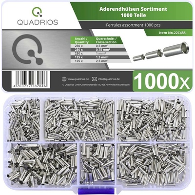 Quadrios 22C485 sada dutiniek neizolované 1000 ks