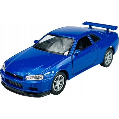 Welly Kovový model autíčka Nissan Skyline GT R R34 1:34