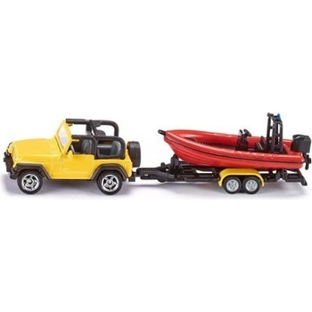 Siku Blister Jeep s člnom 1:87