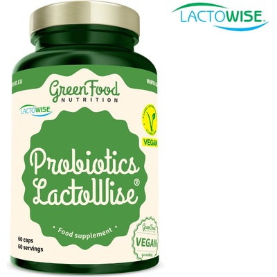 GreenFood Nutrition Probiotiká lactowise 60 kapsúl