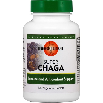 Mushroom Wisdom Super Chaga, 120 таблетки, Mushroom Wisdom