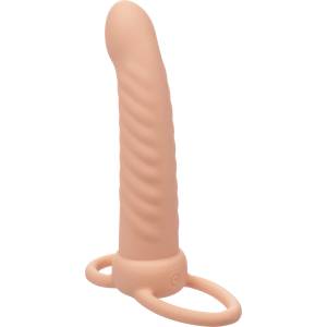 CalExotics Performance Maxx Rechargeable Ribbed Dual Penetrator Ivory