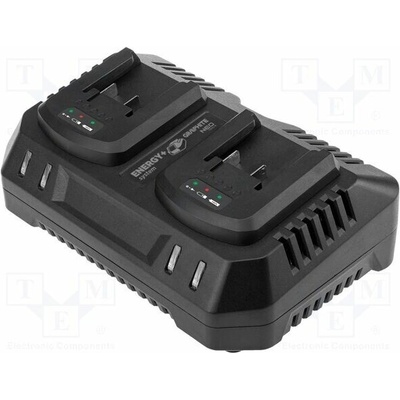 GRAPHITE 58G085-1 Nabíječka: pro akumulátorové baterie; 65W; 21VDC; 230VAC; 18V