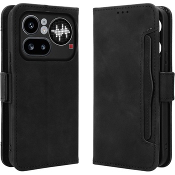 Nothing Кожен Калъф Портфейл за Nothing Phone (4a) Pro - Свалящ се държач, Двоен магнит, 5 цвята