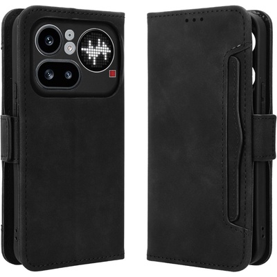 Nothing Кожен Калъф Портфейл за Nothing Phone (4a) Pro - Свалящ се държач, Двоен магнит, 5 цвята