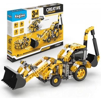 Engino Creative builder rýpadlo - nakladač machinery set CB-M30