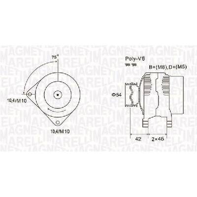 Alternátor MAGNETI MARELLI 063731564010