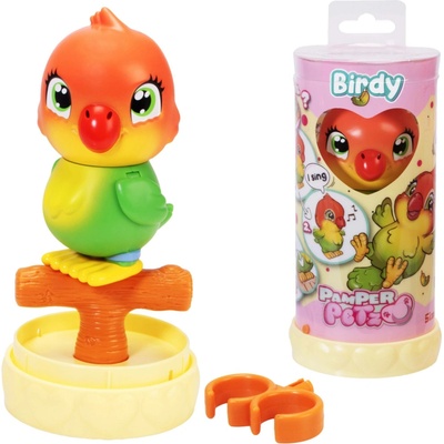 PAMPER PETZ Interaktivní ptáček Birdy 13 cm s doplňkem
