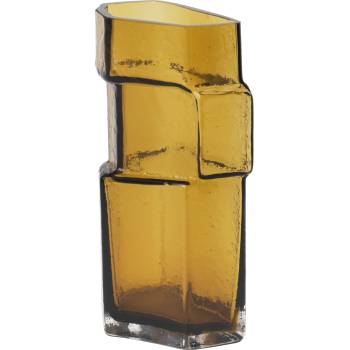 Ferm Living Ваза Muro от рециклиран материал 23 см кехлибарена (1104270743)