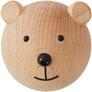 OYOY Mini Стенна кука от масивен бук в естествен цвят Bear - OYOY Mini (10995)