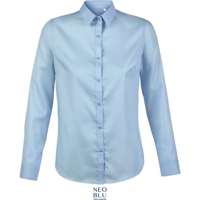 Neoblu 3183 BLAISE WOMEN / Дамска риза с дълъг ръкав от микро твил - нежно синя XXXL (243183l7113)