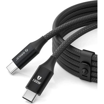 ORICO CDX 100W 5A Power Delivery USB-C - USB-C кабел 1m - черен (6942227138552)