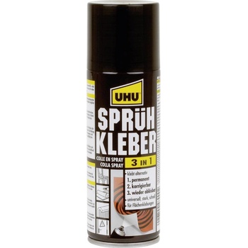 UHU Spray 3v1 Lepidlo ve spreji 200g