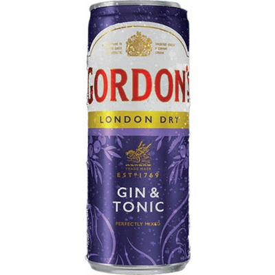 Gordons & Tonic 6,4 0,25 l (holá láhev)