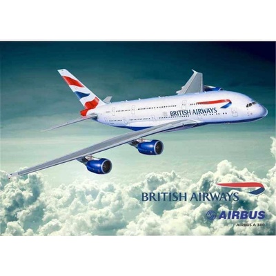 Lietadlo Britisch Airways Airbus - ceduľa 29cm x 20cm Plechová tabuľa