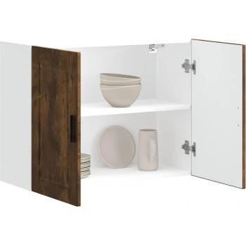 vidaXL Кухненски стенен шкаф Porto, опушен дъб, инженерно дърво (854072)