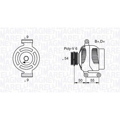 Generátor MAGNETI MARELLI 063358061010
