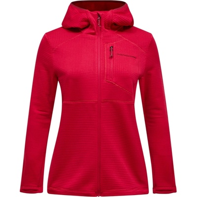 Peak Performance W Trail Polartec Zip Hood červená