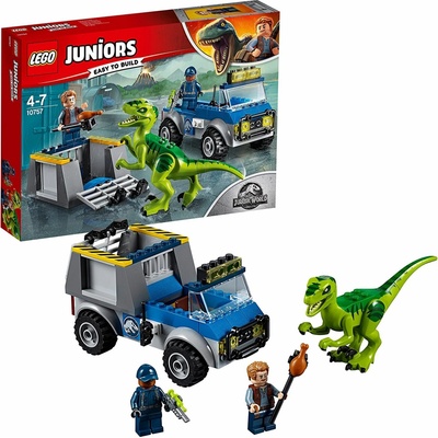 LEGO® Jurassic World 10757 Raptor a záchranárske vozidlo