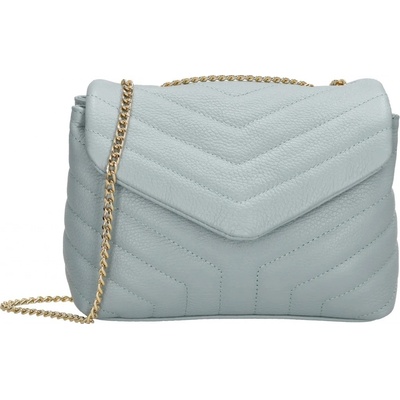 Svetloluxusná kožená crossbody kabelka "Eminence" modrá