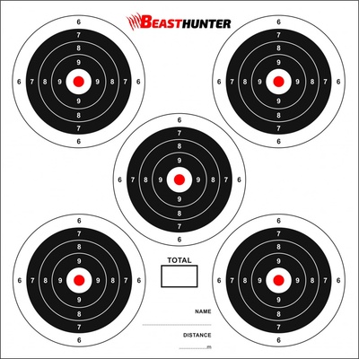 Terče Beast Hunter 17x17cm 5-target - 100ks