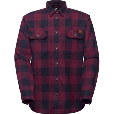 MAMMUT Мъжка риза с копчета Mammut Tamaro Longsleeve Shirt - Vin / Black (033-2875-0311)