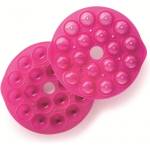 Lékué Форма за печене Lekue 1010174, Ø25x4.3 см, От -60 до +220C, Платинен силикон, Розов (1010174)