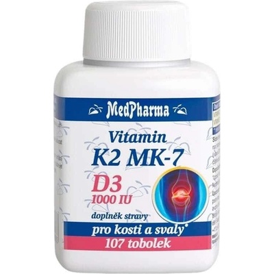 MedPharma Vitamin K2 MK-7+D3 1000 IU 107 tabliet