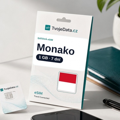 eSIM Monako 1 GB / 7 dní
