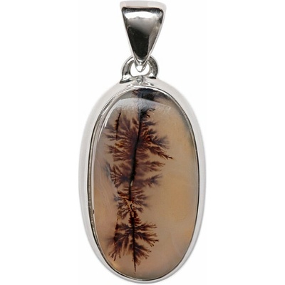 Nefertitis Achát dendritický přívěsek stříbro P3559 NF60485