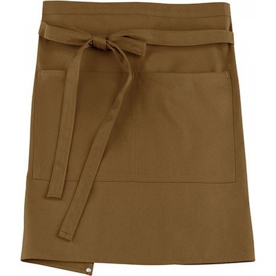 CG Workwear Gastro zástěra Roma s kapsami odolná proti pomačkání Béžová CGW1262