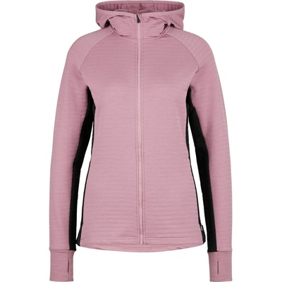 Stoic Дамско вълнено яке Stoic Women's MerinoFleece260 FlenSt. Zip Hoody Merino hoodie - Dark Orchid / Black - размер XXL (105-6684-0316)
