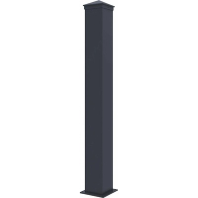 Sloupek G21 pro plotové pole 10x89 cm s patkou, antracitový
