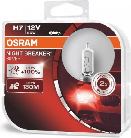 Osram Night Breaker Silver H7 PX26d 12V 55W 2 ks 64210NBS-HCB