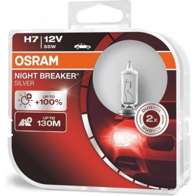 Osram Night Breaker Silver H7 PX26d 12V 55W 2 ks 64210NBS-HCB