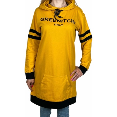 Dámske oversize mikiny Greentchy horčicová