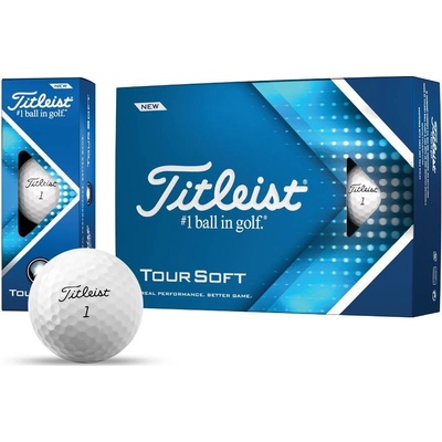 Titleist Tour Soft 22, biele 3 ks