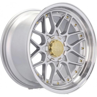 RACING LINE HX025 9x18 5x112 ET20 silver + polished edge