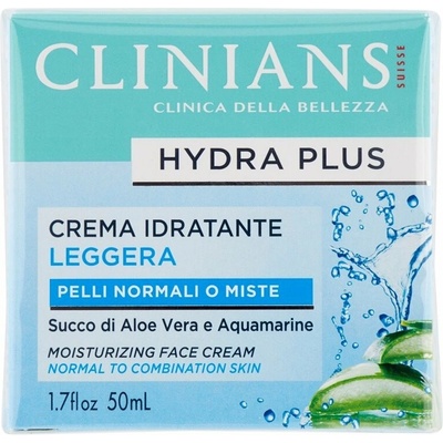 Clinians Hydra Plus Moisturizing Face Cream pro normální a smíšenou pleť 50 ml
