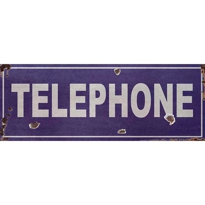 Ceduľa Telephone
