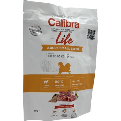 Calibra Dog Life Adult Small Breed Lamb 0,1 kg