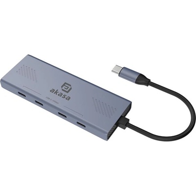 Akasa ХЪБ USB Akasa 10Gbps USB Type-C 4-портов хъб, 4xType-C AK-CBCA32-18BK (AK-CBCA32-18BK)