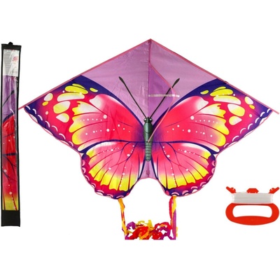 Teddies Drak lietajúci nylon motýľ 130 x 74 cm