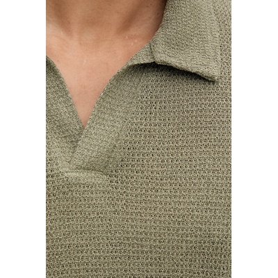Calvin Klein тениска тип пулове с яка мъжка с вискоза (LV00NM2986)