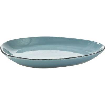 Sconto Tanier trojhranný KAMENINA tyrkysová, priemer 23 cm