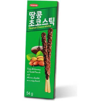 SUNYOUNG Tyčinky čokoládové s arašidami 54 g