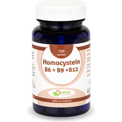 Natural Pharm Homocysteín B6 + B9 + B12 100 tabliet
