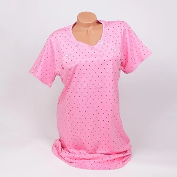 Image 1 of Розова нощница за кърмачки с малки сиви точици