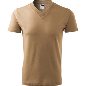 MALFINI Malfini v-neck 102 / Унисекс тениска с v-образно деколте - пясъчна xxl (1020817)