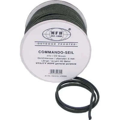 MFH полипропиленово въже, 60 метра, 5 мм, маслина (27505a)